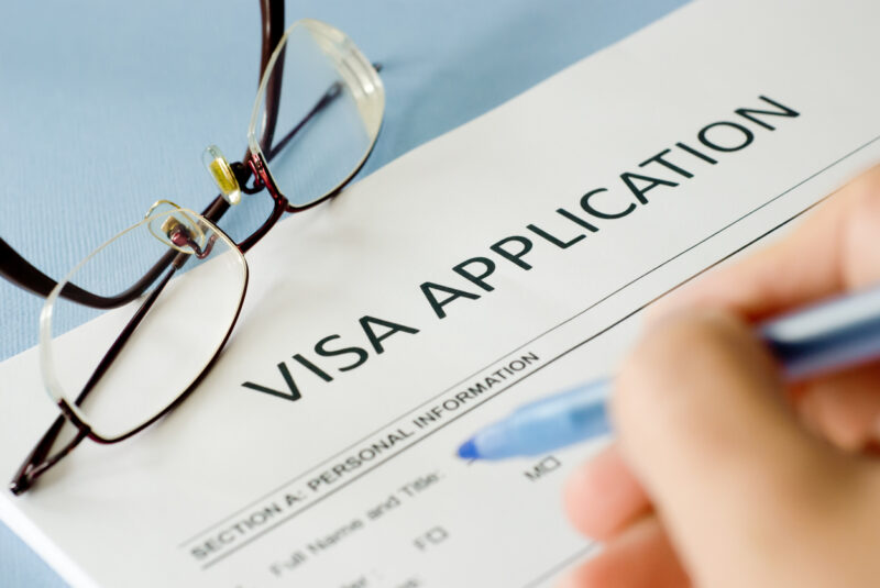 visa application form